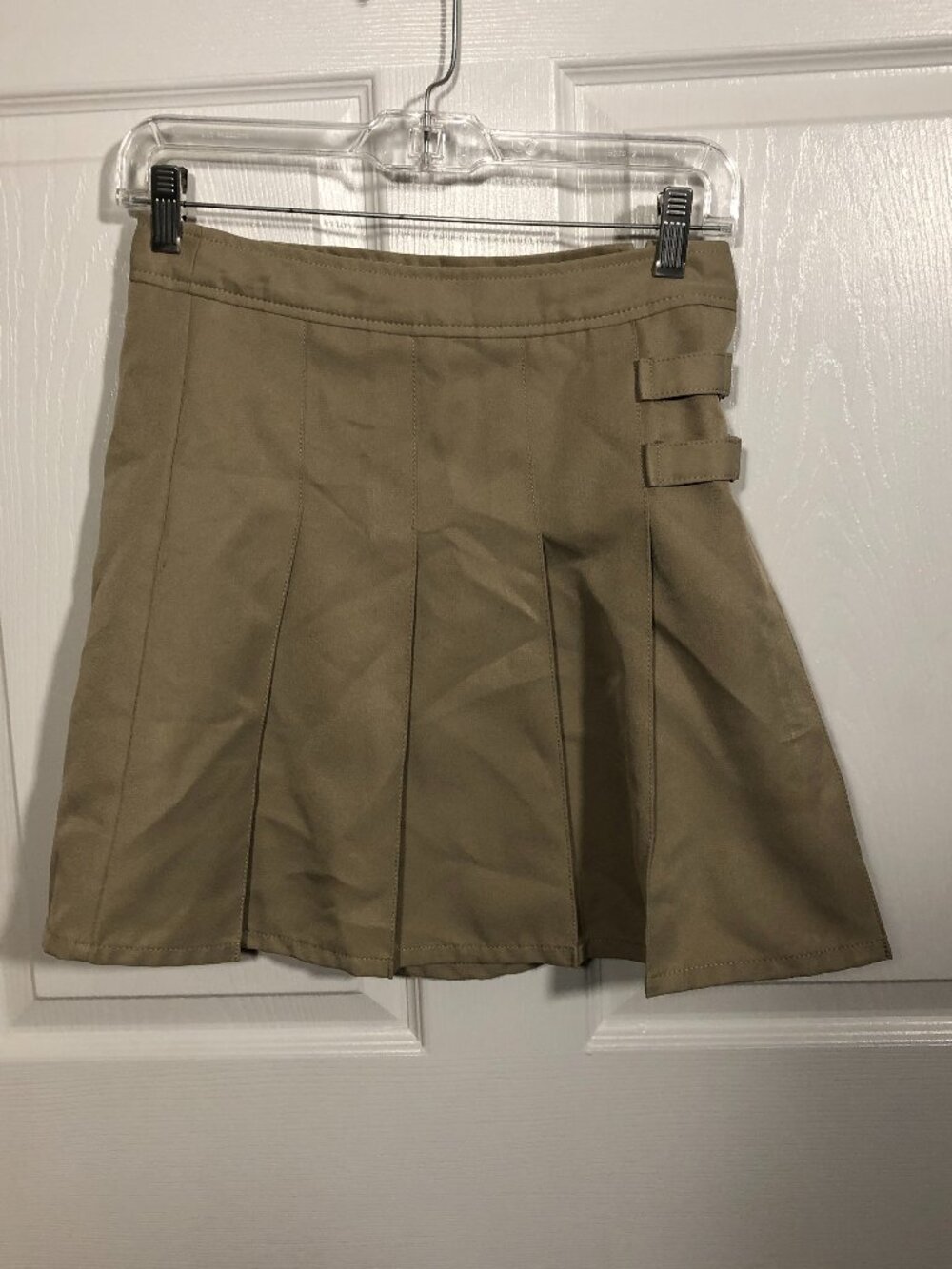 French Toast women/girl beige Uniform pleated skort, adjustable waist, 12